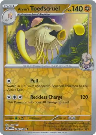 Arven's Toedscruel Reverse Holo