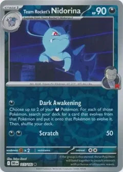 Team Rocket's Nidorina Reverse Holo 115