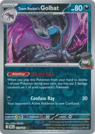 Team Rocket's Golbat Reverse Holo
