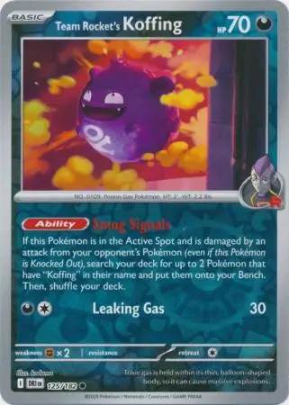 Team Rocket's Koffing Reverse Holo