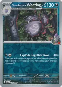 Team Rocket's Weezing Reverse Holo 126