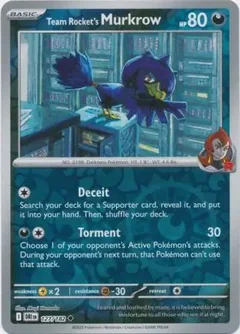 Team Rocket's Murkrow Reverse Holo 127