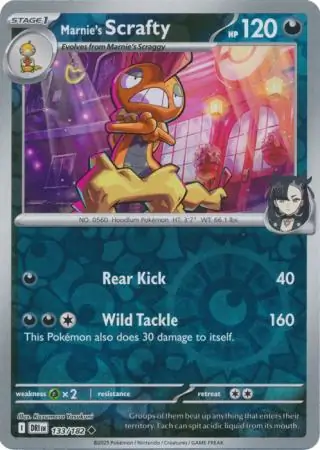 Marnie's Scrafty Reverse Holo