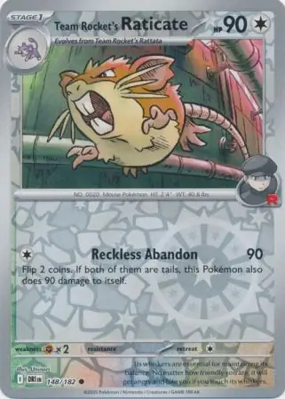 Team Rocket's Raticate Reverse Holo