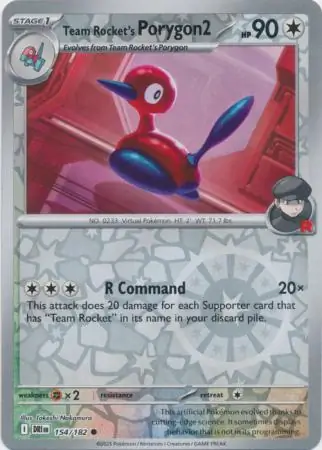 Team Rocket's Porygon2 Reverse Holo