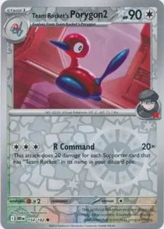 Team Rocket's Porygon2 Reverse Holo 154