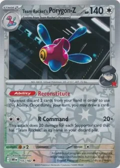 Team Rocket's Porygon-Z Reverse Holo 155