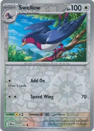 Swellow Reverse Holo