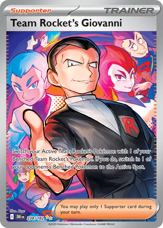 Team Rocket's Giovanni from Destined Rivals - Pokemon Card