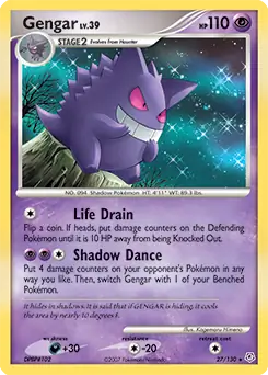Gengar, Diamond & Pearl #27 Pokémon card