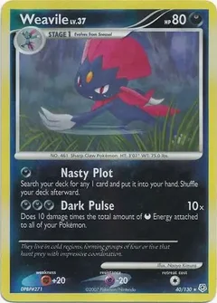 Weavile Reverse Holo 40
