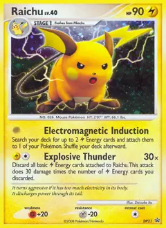 Raichu, Diamond and Pearl Promo #DP21 Pokémon card
