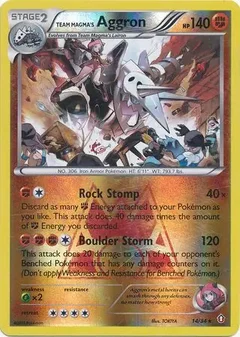 Team Magma's Aggron Reverse Holo 14