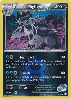 Team Aqua's Mightyena Reverse Holo 18