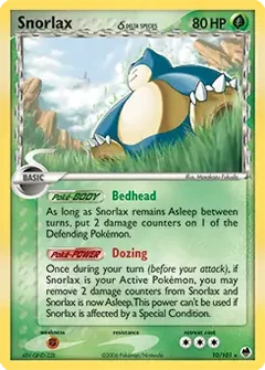 Snorlax Holo 10