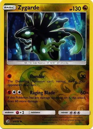 Zygarde Reverse Holo
