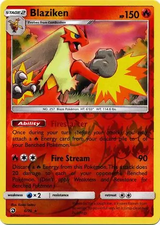 Blaziken Reverse Holo