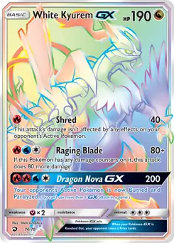 White Kyurem GX Secret