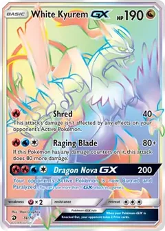 White Kyurem GX Secret 74