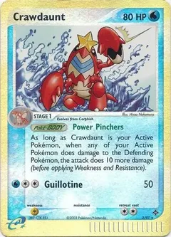 Crawdaunt Reverse Holo 3