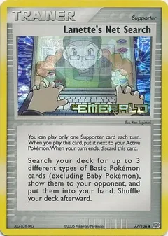 Lanette's Net Search Reverse Holo 77