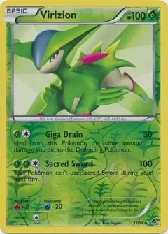 Virizion Reverse Holo 17