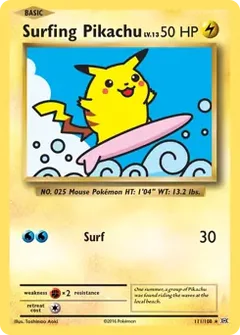 Surfing Pikachu 111