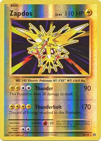 PokeDATA - Check current Pokemon card values for Zapdos Reverse Holo 42!