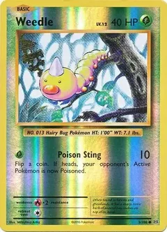 Weedle Reverse Holo 5