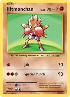 Hitmonchan Holo 62