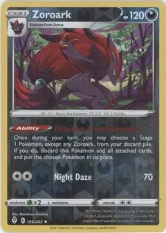 Zoroark Reverse Holo 103