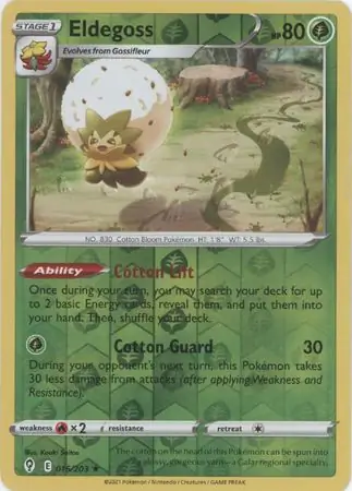 Eldegoss Reverse Holo