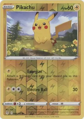 Pikachu Reverse Holo