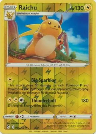 Raichu Reverse Holo