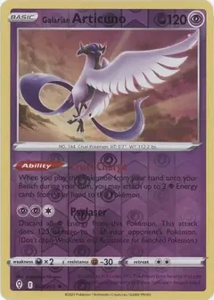 Galarian Articuno Reverse Holo 063