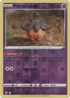 Pumpkaboo Reverse Holo 076