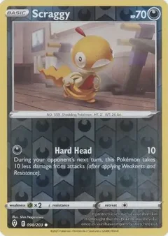 Scraggy Reverse Holo 098