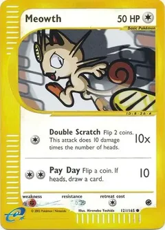 Meowth Reverse Holo 121