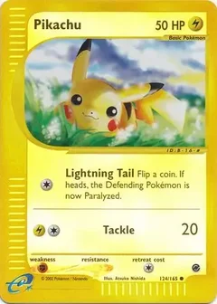 Pikachu Reverse Holo 124