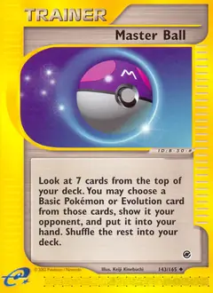 Master Ball, Expedition #143 Pokémon card