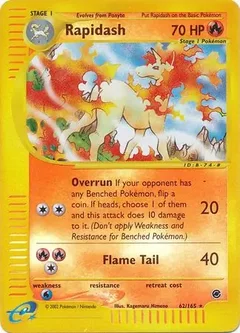 Rapidash Reverse Holo 62