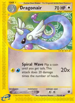 Dragonair, Expedition #75 Pokémon card