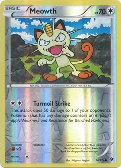 Meowth Reverse Holo 74