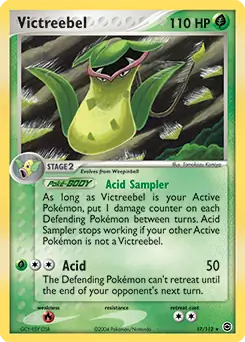 Victreebel, Fire Red Leaf Green #17 Pokémon card