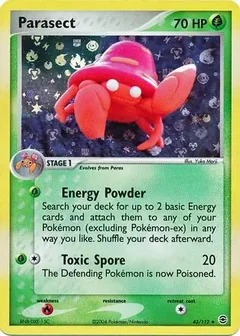 Parasect Reverse Holo 43