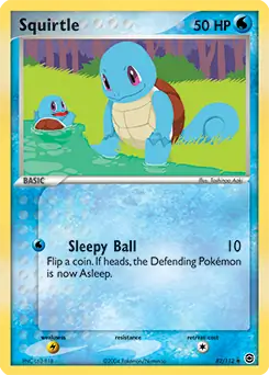Squirtle, Fire Red Leaf Green #82 Pokémon card