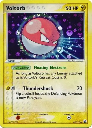 Voltorb Reverse Holo, Fire Red Leaf Green #85 Pokémon card