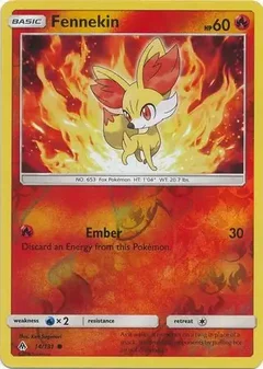 Fennekin Reverse Holo 14