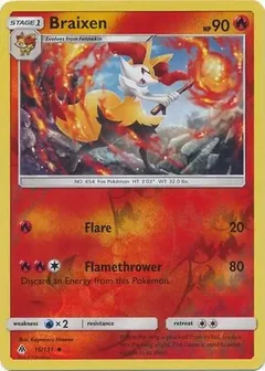 Braixen Reverse Holo 16