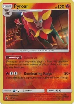 Pyroar Reverse Holo 19